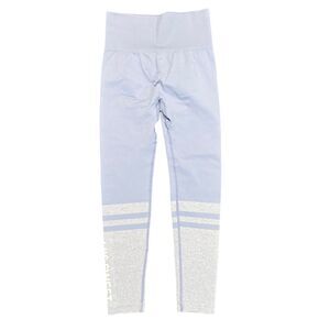 Mis Sweet Womens Butt Lift Yoga Workout Leggings Blue Gray Medium EUC
